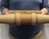 AUTHENTIC 5'2" MOUNTED STEER HORNS W/ LEATHER WRAP