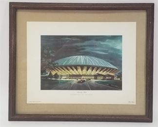 ROBERT CHILDRESS PRINT OF ILLINI ASSEMBLY HALL