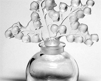 Lalique Perfume Bottle, Lily of the Valley