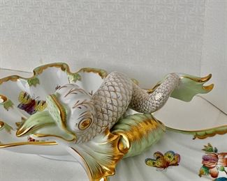 Herend Queen Victoria Double Shell Serving Dish