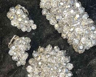 Bracelet, Earring Brooch Set