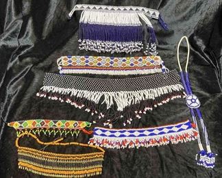 Collection of Seed Bead Bib Style Necklaces