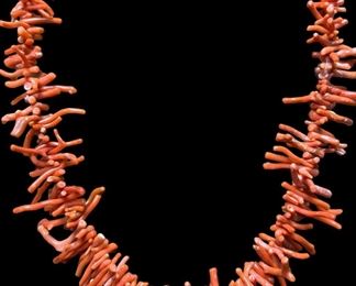 Les Bernard Coral Necklace