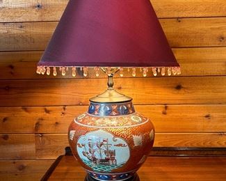 	#8	Porcelain lamp 27"H	 $50.00 				