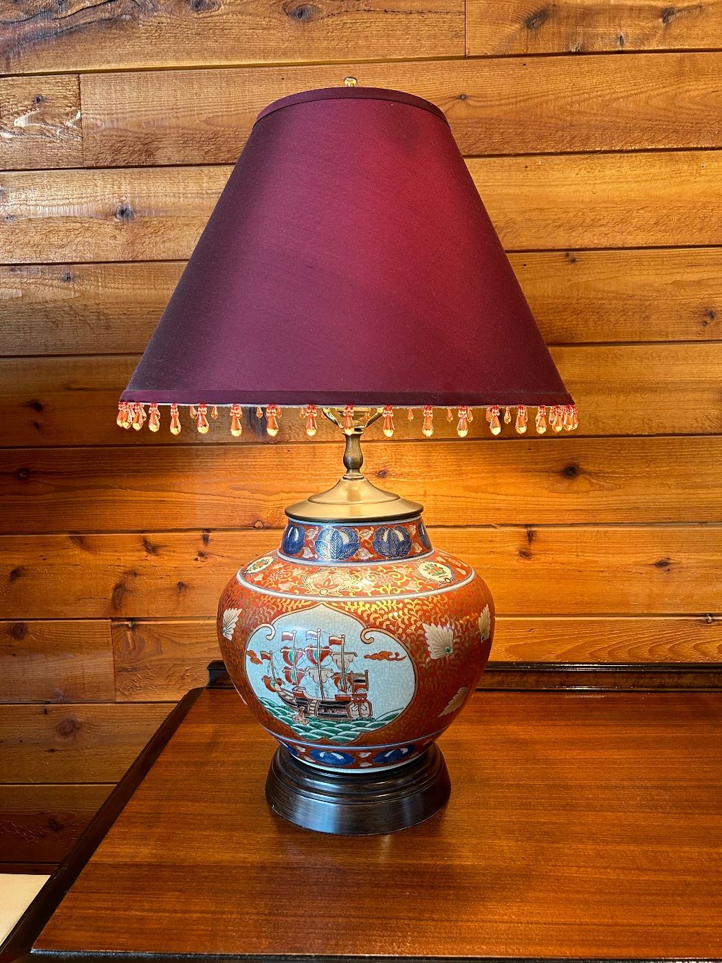 	#8	Porcelain lamp 27"H	 $50.00 				
