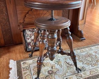 #15	Restored antique Beethoven Organ Company Washington, NJ USA "Gold Toned" with antique stool  44x22x45	 $250.00 				
