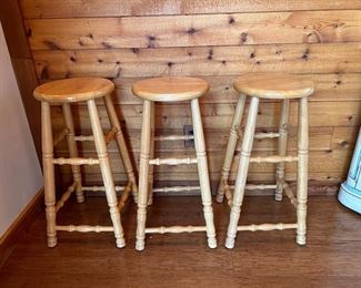 	#24	Set of 3 bar stools 27" seat height	SOLD				