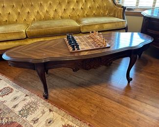 	#35	Coffee table 58x22x16	 $40.00 				