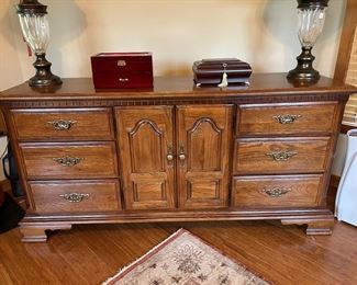 	#38	Sumter Cabinet Co dresser 69x19x33	 $150.00 				