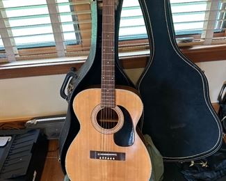 *	#43	Harmony Guitar with case 	 $100.00 				