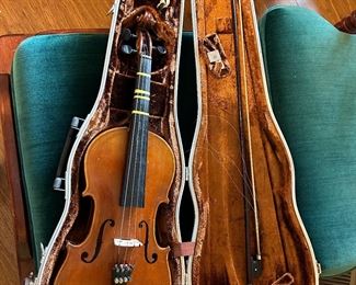 *	#44	Violin with case and bow	 $150.00 				