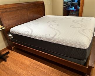 	#46	Kincaid king bedframe and mattress set	 $200.00 				