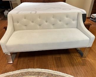 	#47	Modern settee 58"L	 $80.00 				
