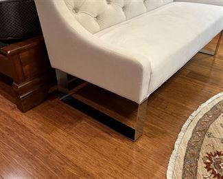 	#47	Modern settee 58"L	 $80.00 				