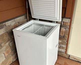 	#115	Hot Point chest freezer model #HCM4SM 22x22x33                                                                                                                                                                                                                                                                                                                                                                      	 SOLD				