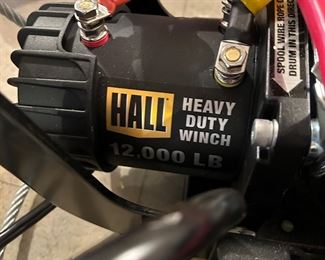 	#133	Hall Heavy Duty Winch 12,000 lbs 	 $100.00 		NIB $250		