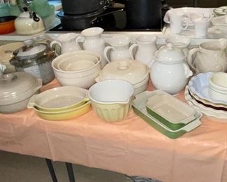 Le Cruset and pottery