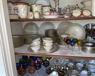 More china and bohemian glass