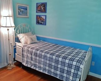 Antique iron twin bed