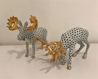 Herend porcelain animals