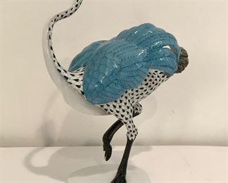 Herend porcelain ostrich