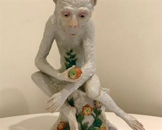 Dresden porcelain monkey