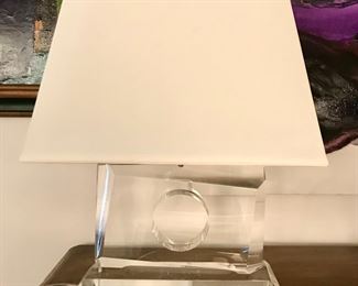 Van Teal lucite table lamp