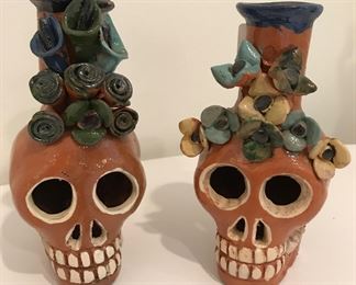 Ceramic skull candlesticks
Mexico