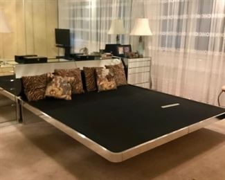 Ello
mirrored nightstand (1 of 2) & platform bed with storage
