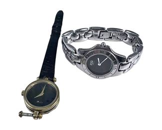 Ladies Gucci and ESQ Watches