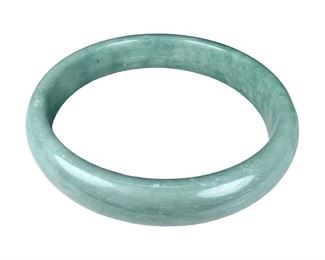 Opaque Jade Bangle Bracelet