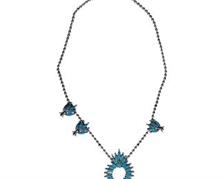 Squash Blossom Fashion Necklace
