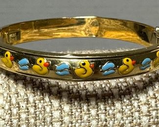 Baby Jewelry: 14K Gold Bracelet W Ducks