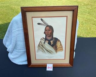 Sleepy eye. Chief , FREAME PRINT