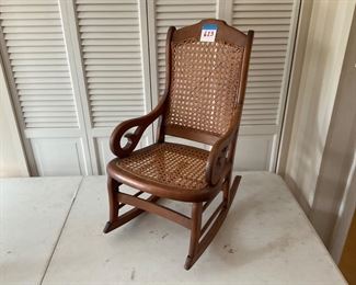 WALNUT CHILDS ROCKER