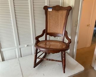 ANTIQUE WALNUT ROCKER