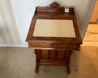 VERY UNIQUE WALNUT WRITING DESK. WONDERFUL