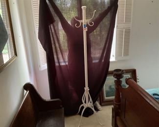 VERY HEAVY IRON COAT RACK