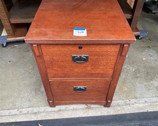 NEWER WOOD FILE CABINET