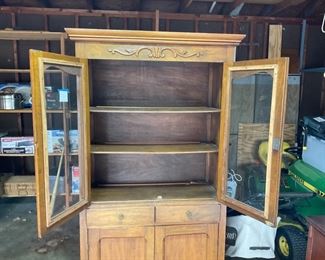 OAK DEPRESSION STYLE CABINET.