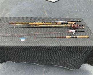 COLLECTION OF FISHING POLES