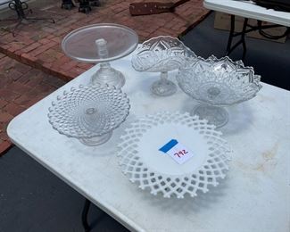 COLLECTION OF CAKE STANDS