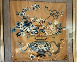Chinese silk painting