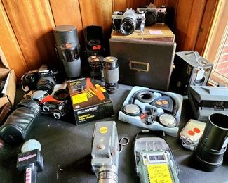 Canon camera gear.