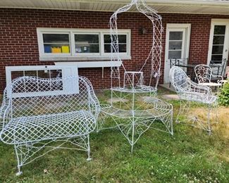 Antique garden furniture