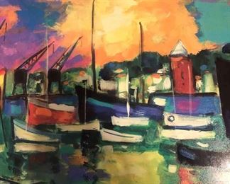 3 Serio Lithographs  Un Soir DEte, Budding Heart, Passing Time with Max