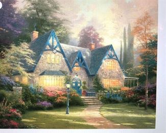 Thomas Kinkade Winsor Manor Registered  Authenticated  NIB