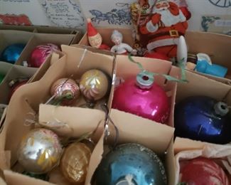 Many Christmas decorations