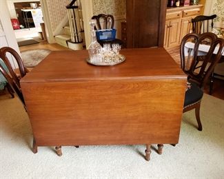 Cherry drop leaf table