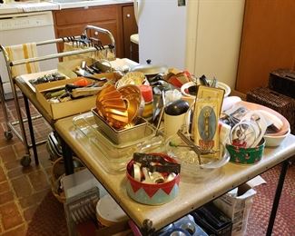 Much kitchen clutter